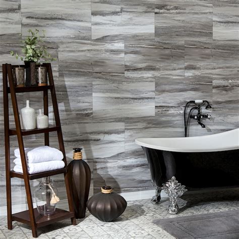 The engineered rigid core technology provides warmth in a durable, scratch and UV-proof tile. . Palisade vinyl wall tile